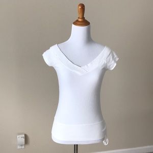 Abercrombie & Fitch Wide Neck Short Sleeve Tee
